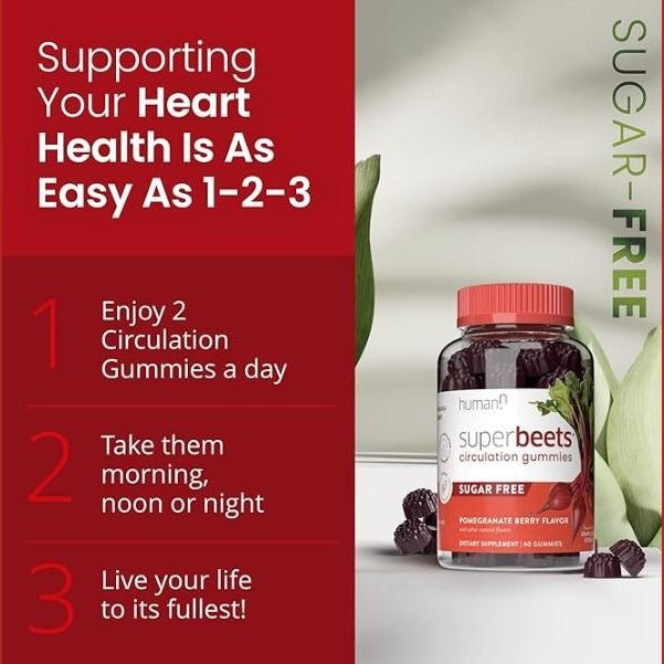 1 PACK -human SuperBeets Circulation Gummies