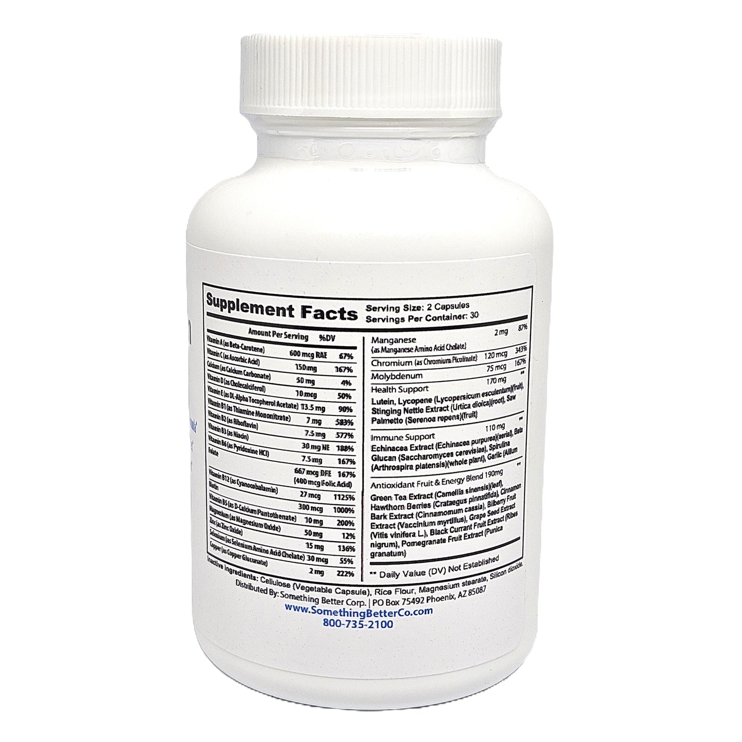 Multivitamin Vitamin Supplements for Men - 60 Capsules