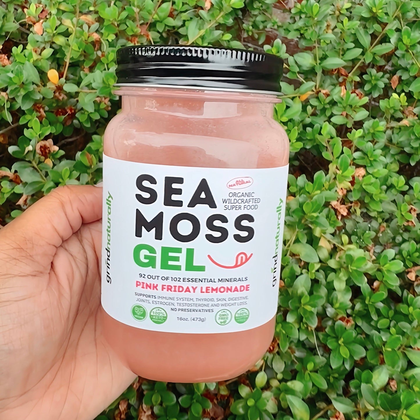 Flavored Sea Moss Gel - Dr. Sebi Inspired 100% Raw Organic - Wild Harvested Sea Moss