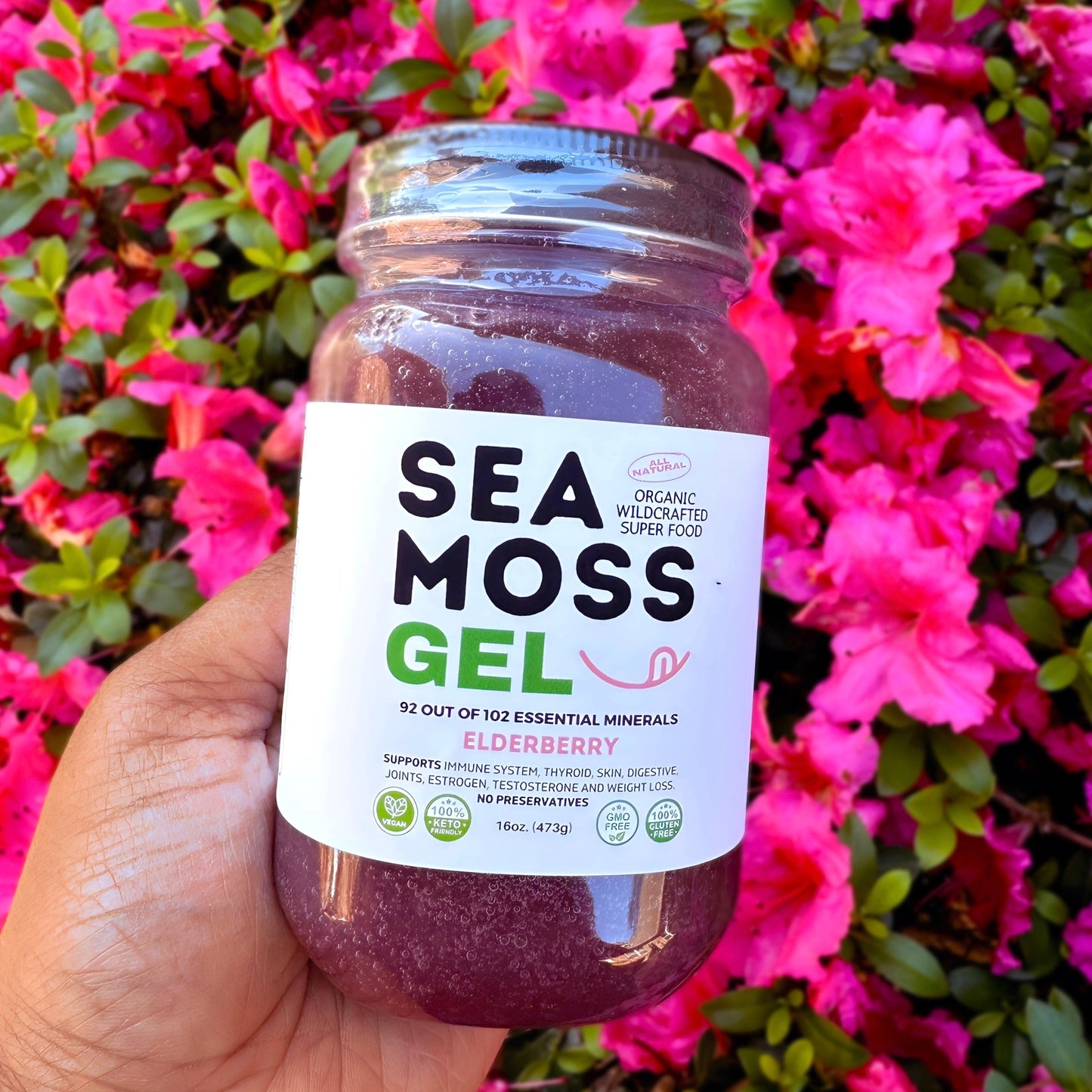 Flavored Sea Moss Gel - Dr. Sebi Inspired 100% Raw Organic - Wild Harvested Sea Moss