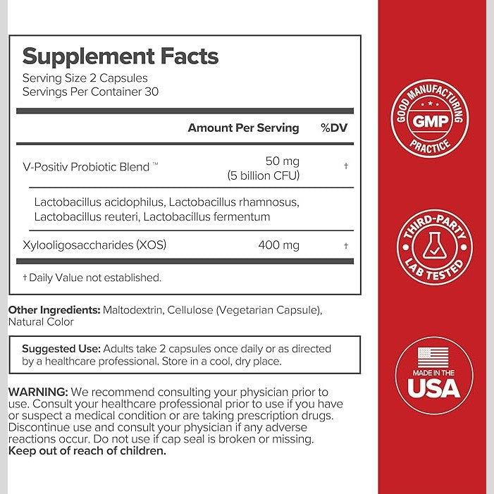 URO Vaginal Probiotics for Women pH Balance with Prebiotics & Lactobacillus Probiotic Blend - Women's Vaginal Health Supplement - Promote Healthy Vaginal Odor & Vaginal Flora, 60 Count Pack of 1