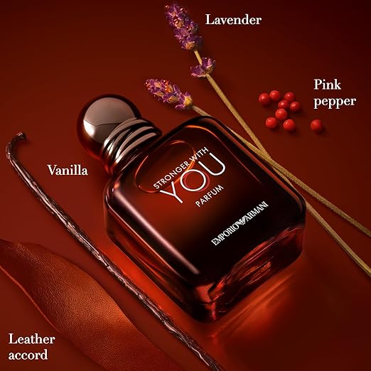Emporio Armani Stronger With You Parfum 3.4 oz – Woody‑Amber Fragrance with Chestnut, Leathery Vanilla & Warm Spices