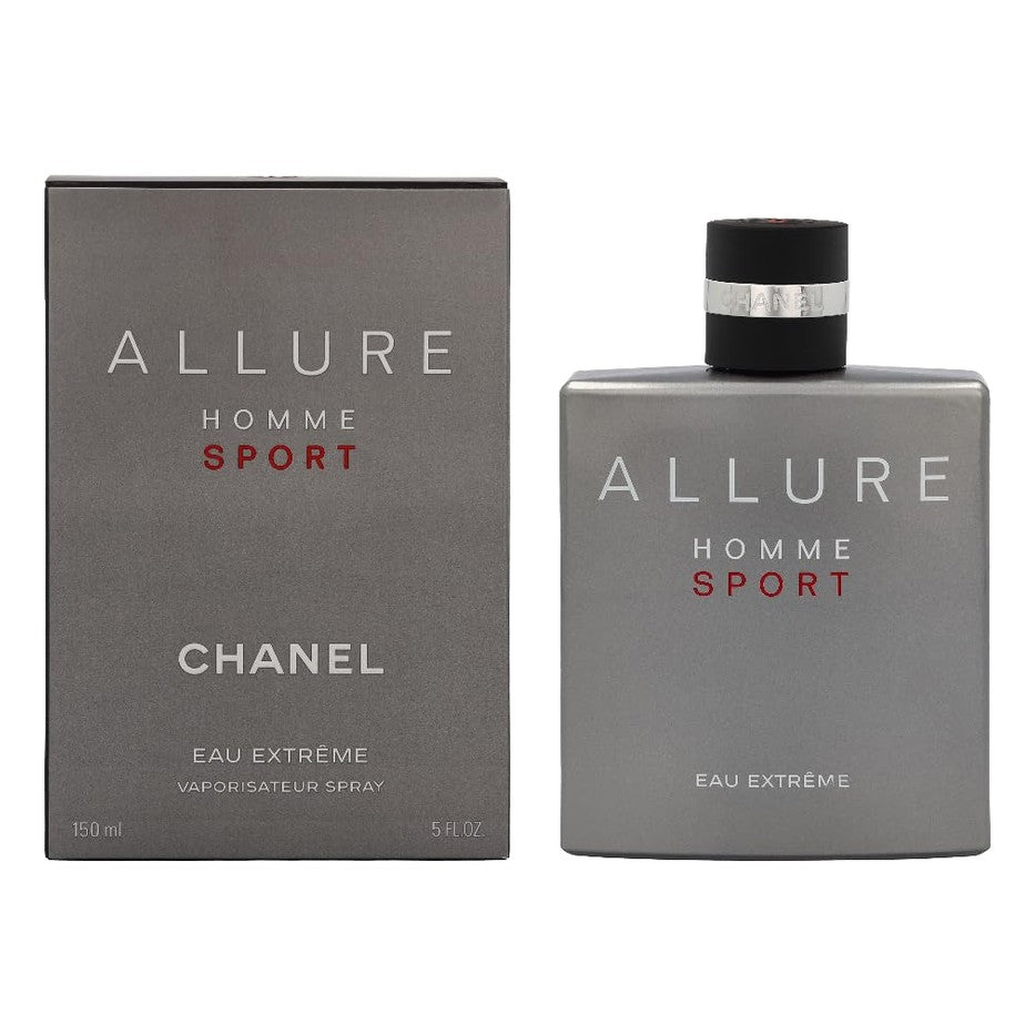 Chanel Allure Homme Sport Eau Extrême EDP 3.4 oz – Fresh Woody Aromatic with Tonka & Mint