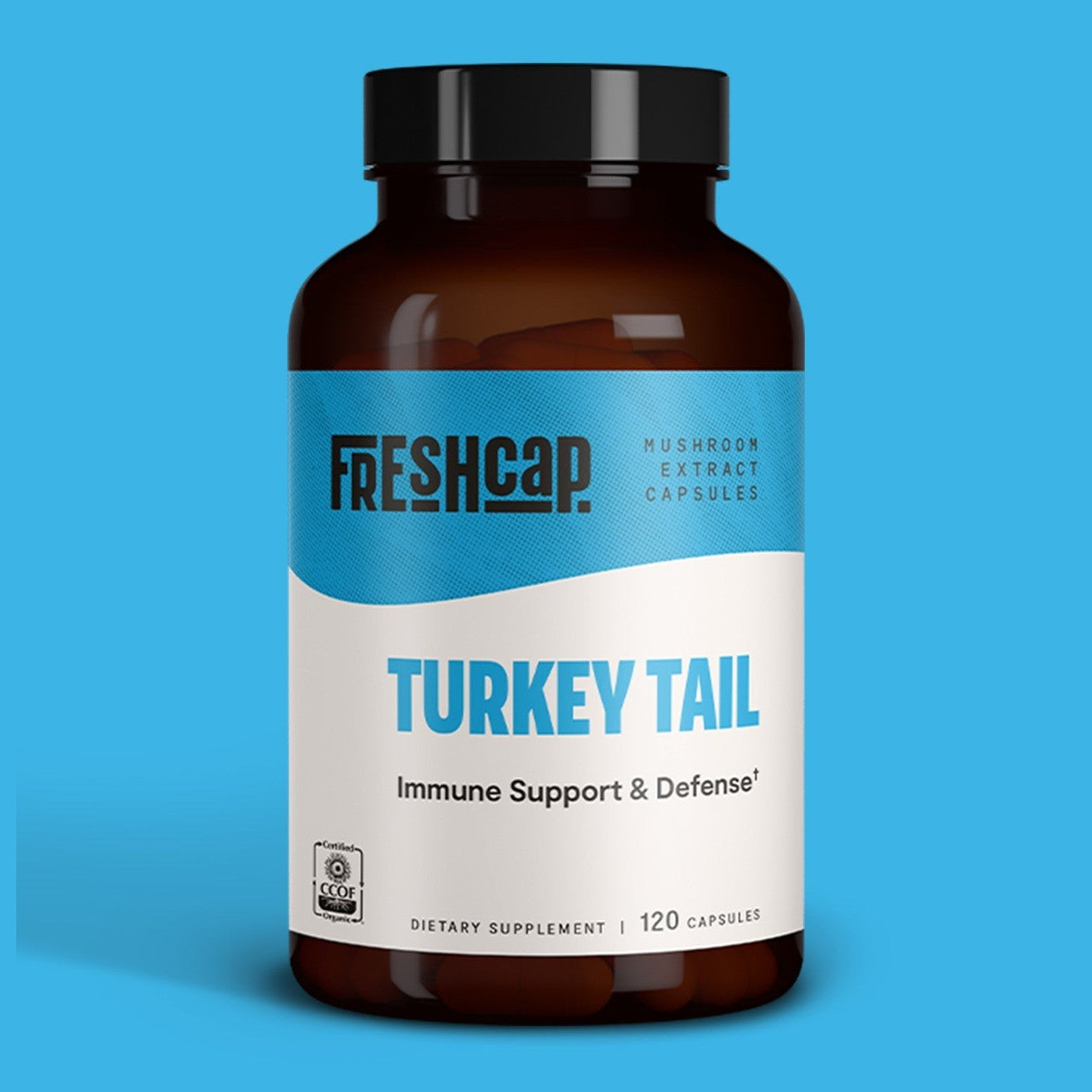 Turkey Tail Mushroom Extract Capsules