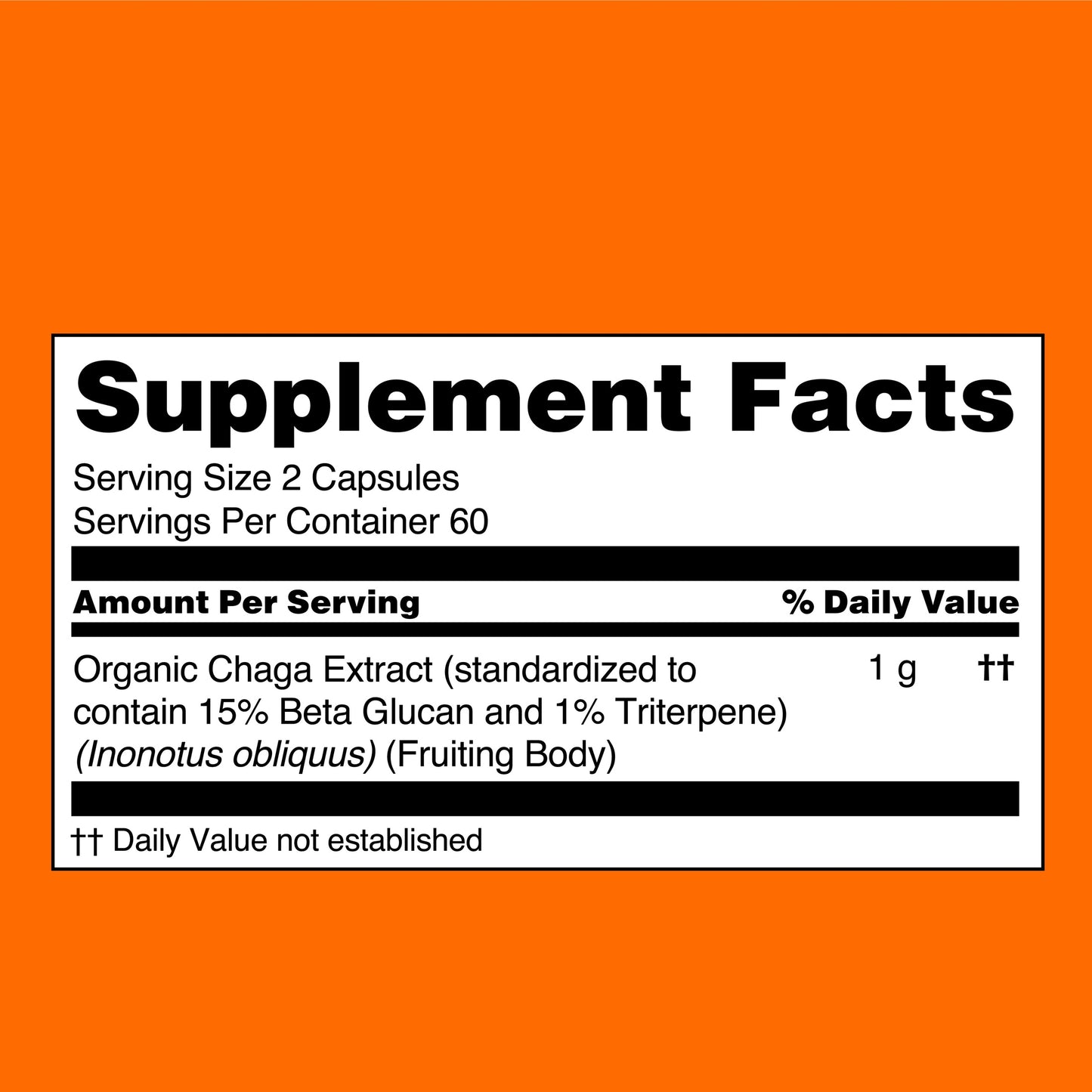 Chaga Mushroom Extract Capsules