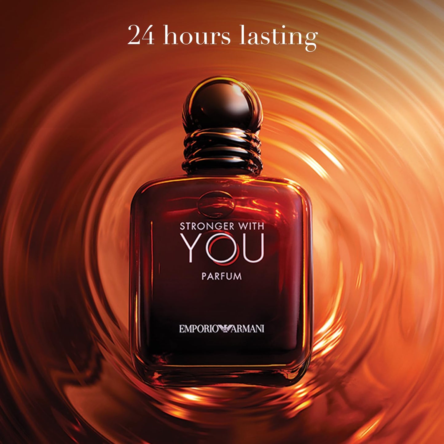Emporio Armani Stronger With You Parfum 3.4 oz – Woody‑Amber Fragrance with Chestnut, Leathery Vanilla & Warm Spices
