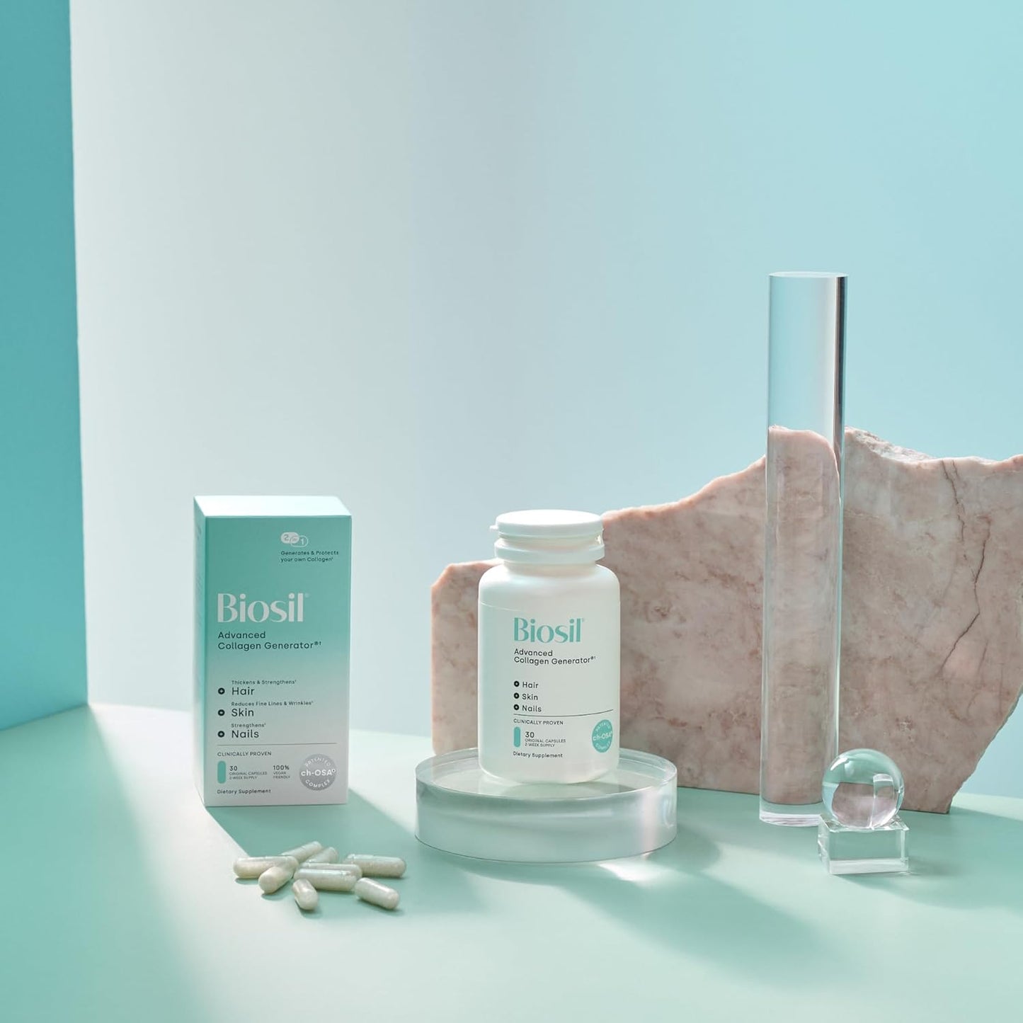 Biosil Collagen Generator -with Patented ch-OSA Complex 120 Capsules