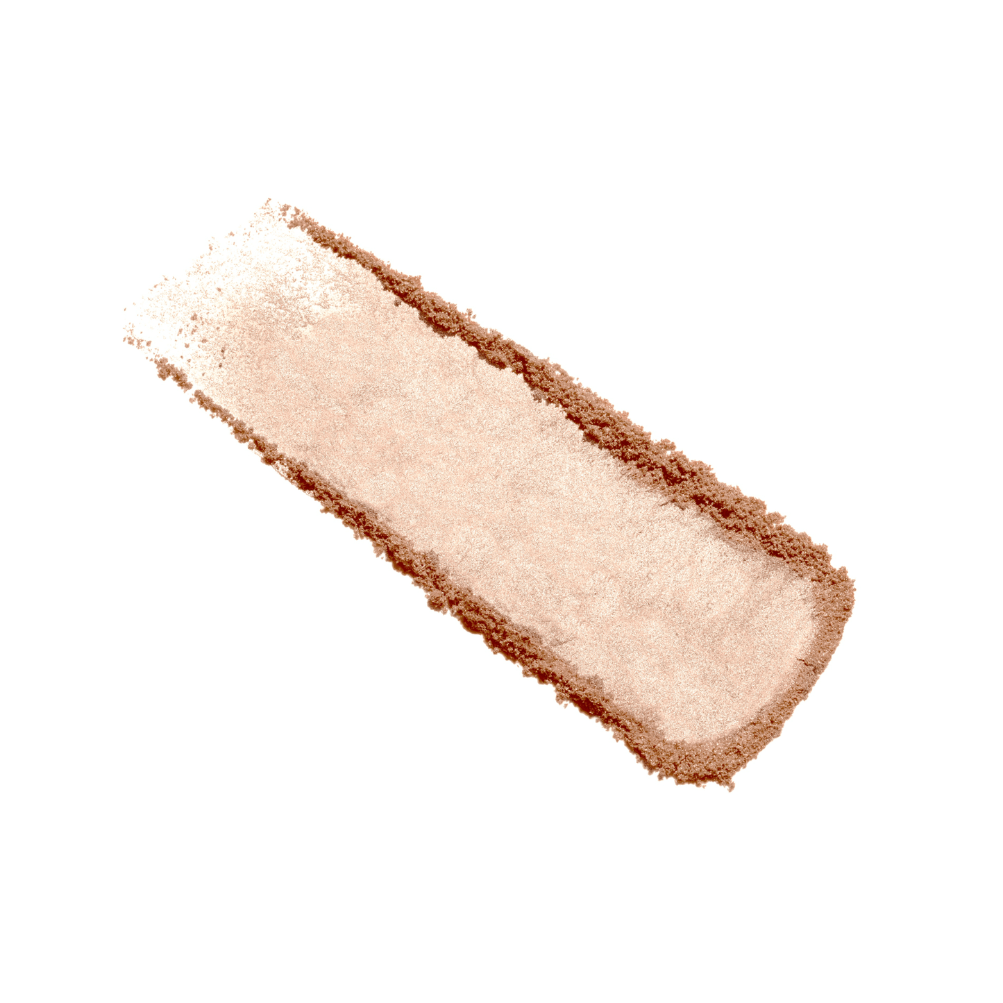 Makeup swatch of a beige color on a white background