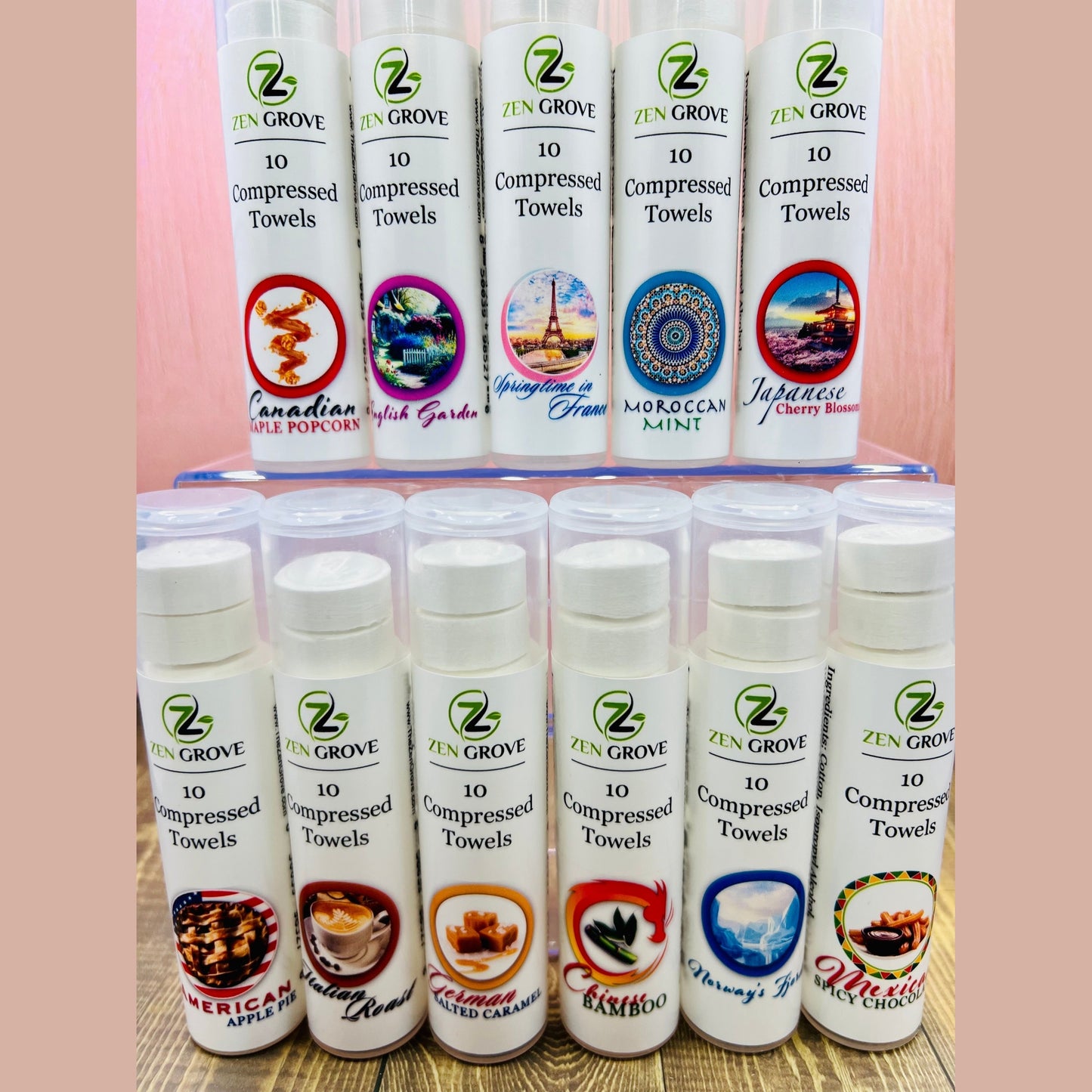 Chinese Bamboo Compressed Towels