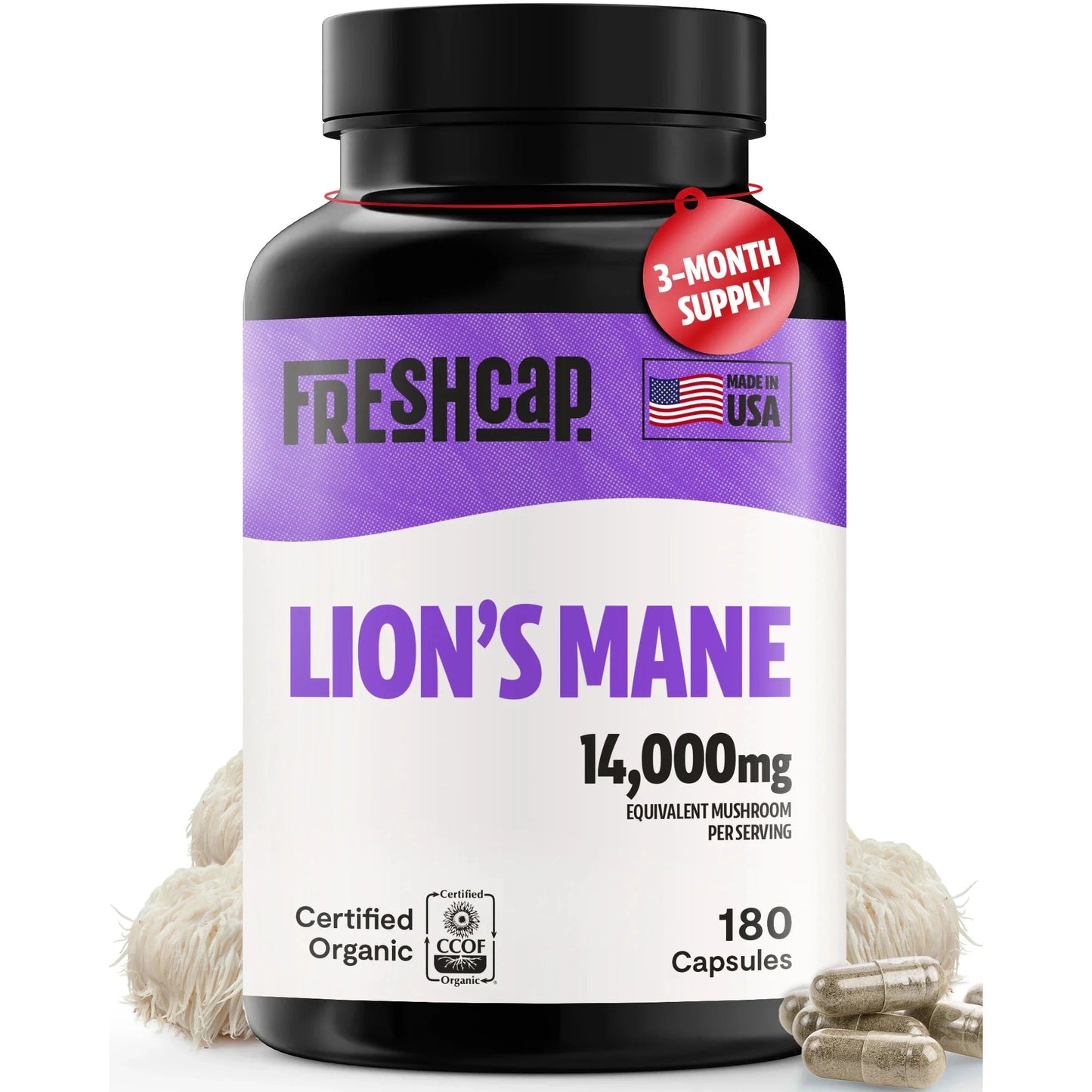 Lion's Mane Mushroom Extract Capsules