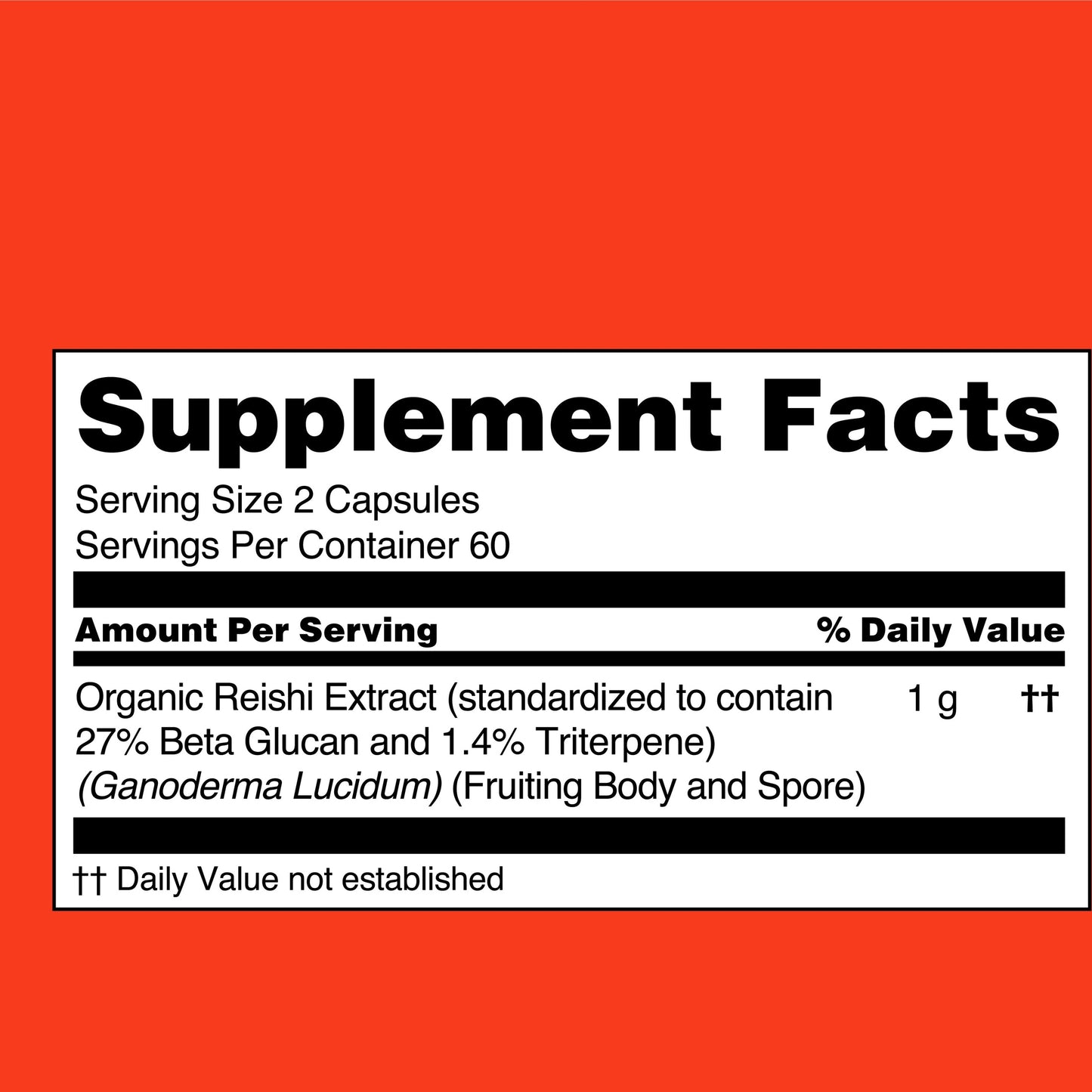 Reishi Mushroom Extract Capsules