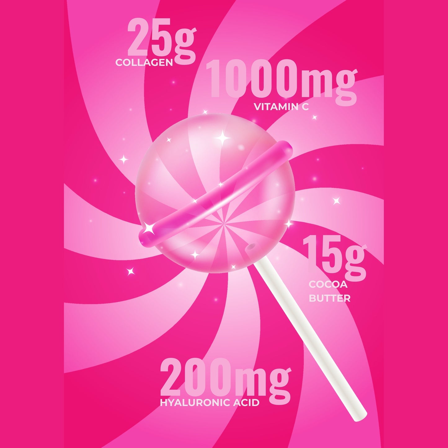 It Girl Beauty Lollipops - Collagen Peptides & Vitamin C Healthy Candy for Skin, Hair, Nails