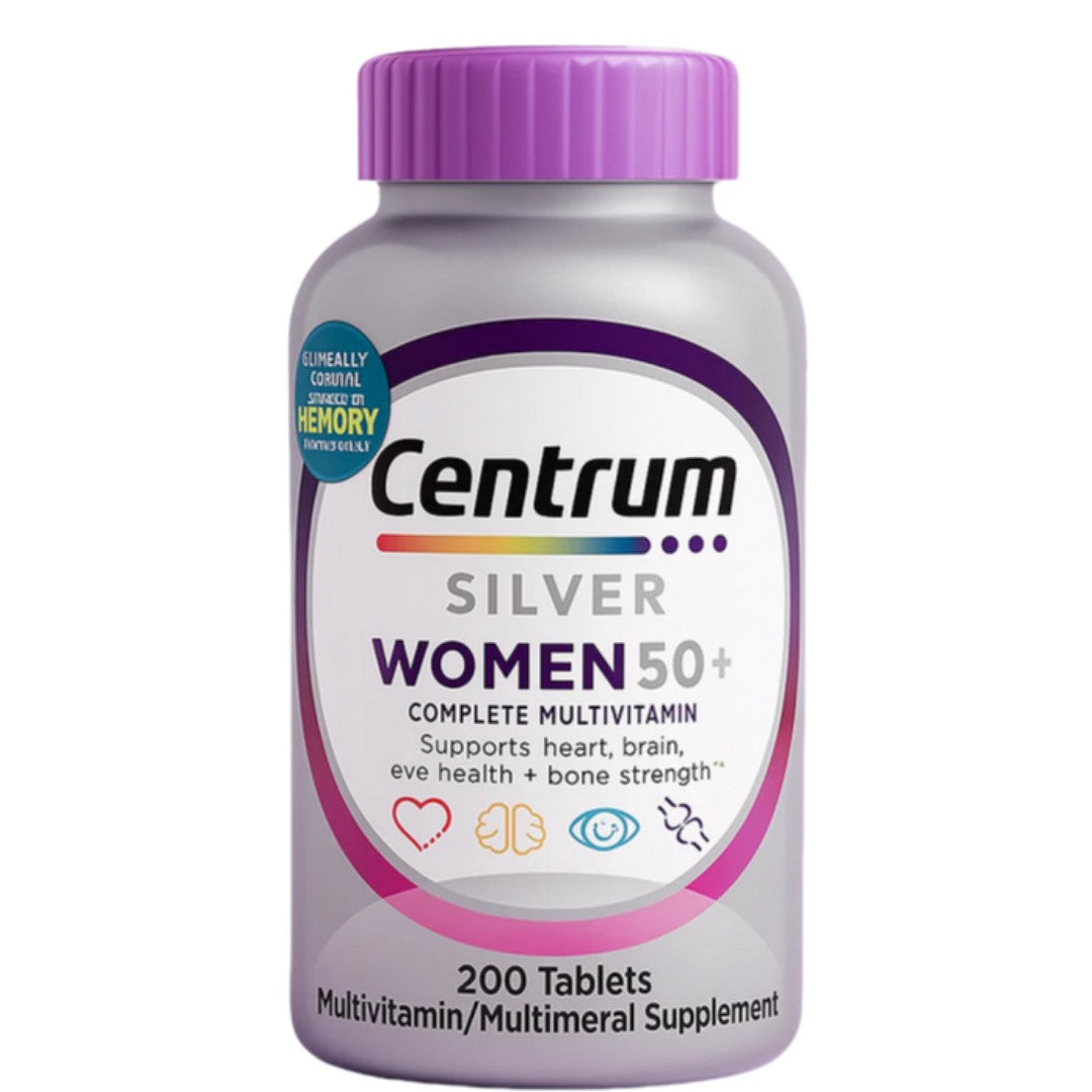 Centrum Silver Women 50+ Multivitamin/Multimineral Supplement with Vitamin D3, B Vitamins, 200 Ct