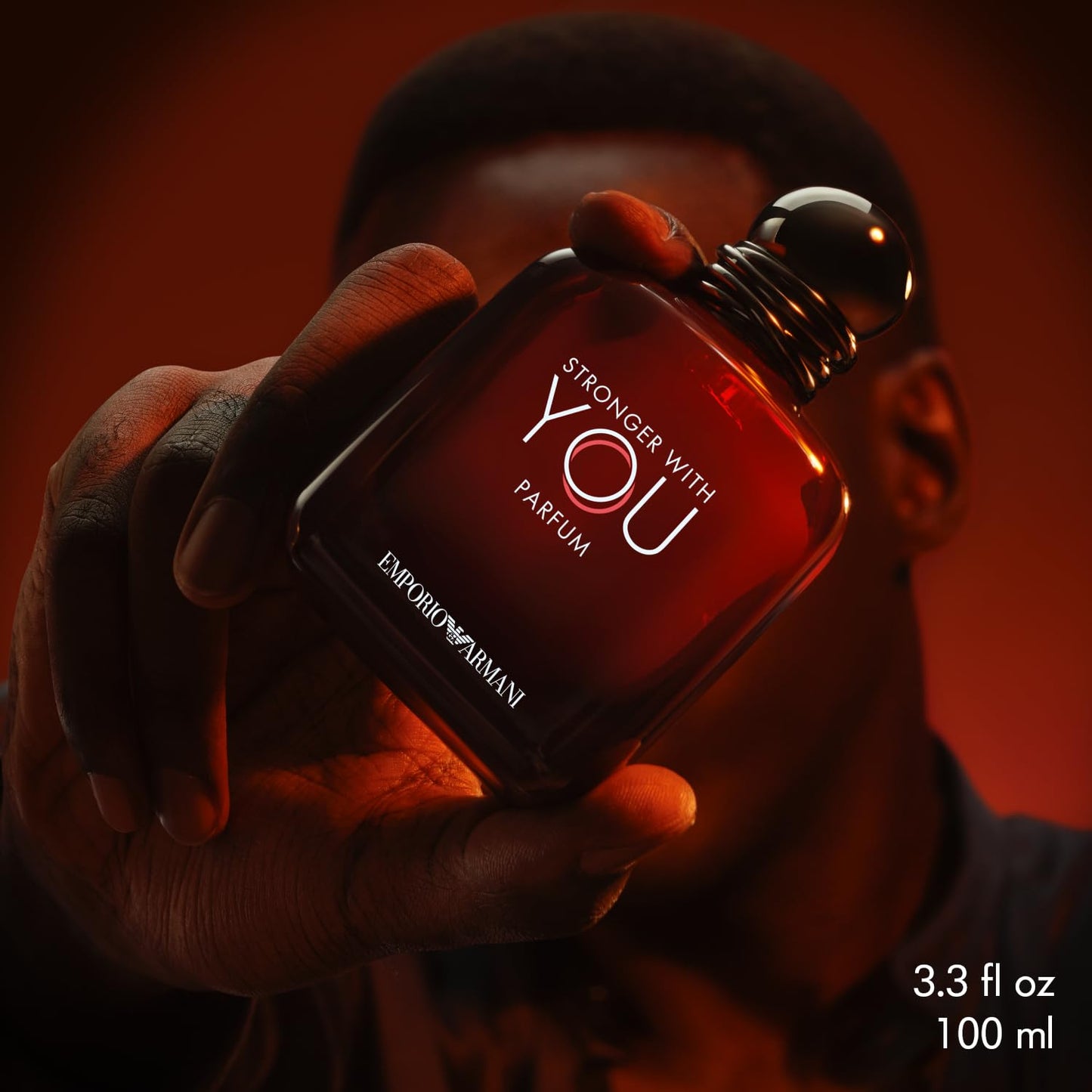 Emporio Armani Stronger With You Parfum 3.4 oz – Woody‑Amber Fragrance with Chestnut, Leathery Vanilla & Warm Spices