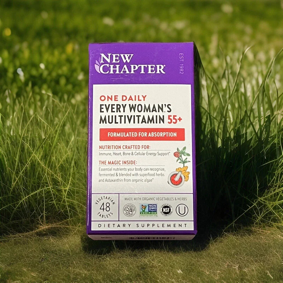 New Chapter Every Woman’s One Daily 55+ – 90‑Count Vegetarian Multivitamin for Women 55+