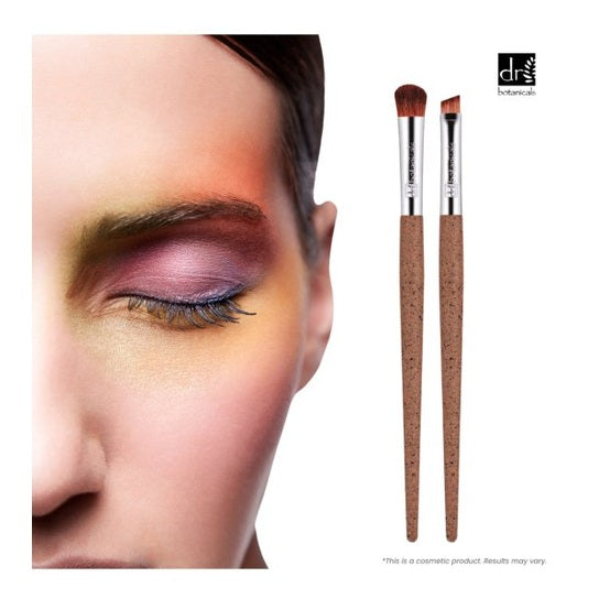 Coffee Ground Set Of 2 Eye Brushes