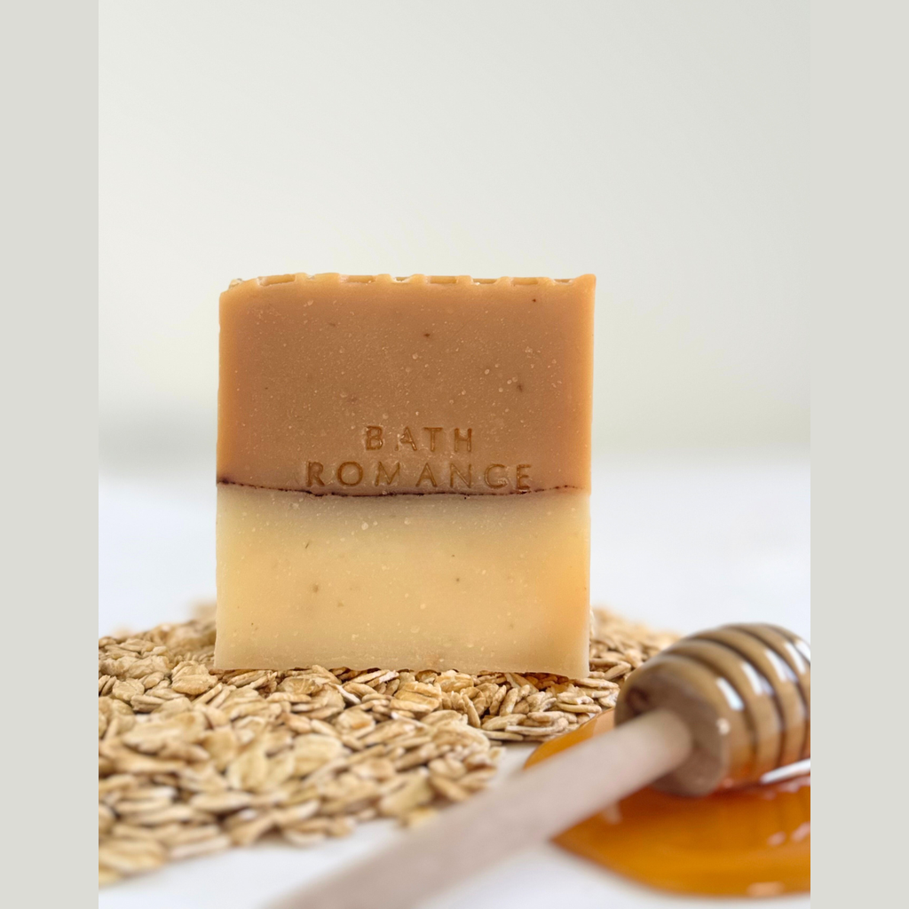 oatmeal honey soap bar