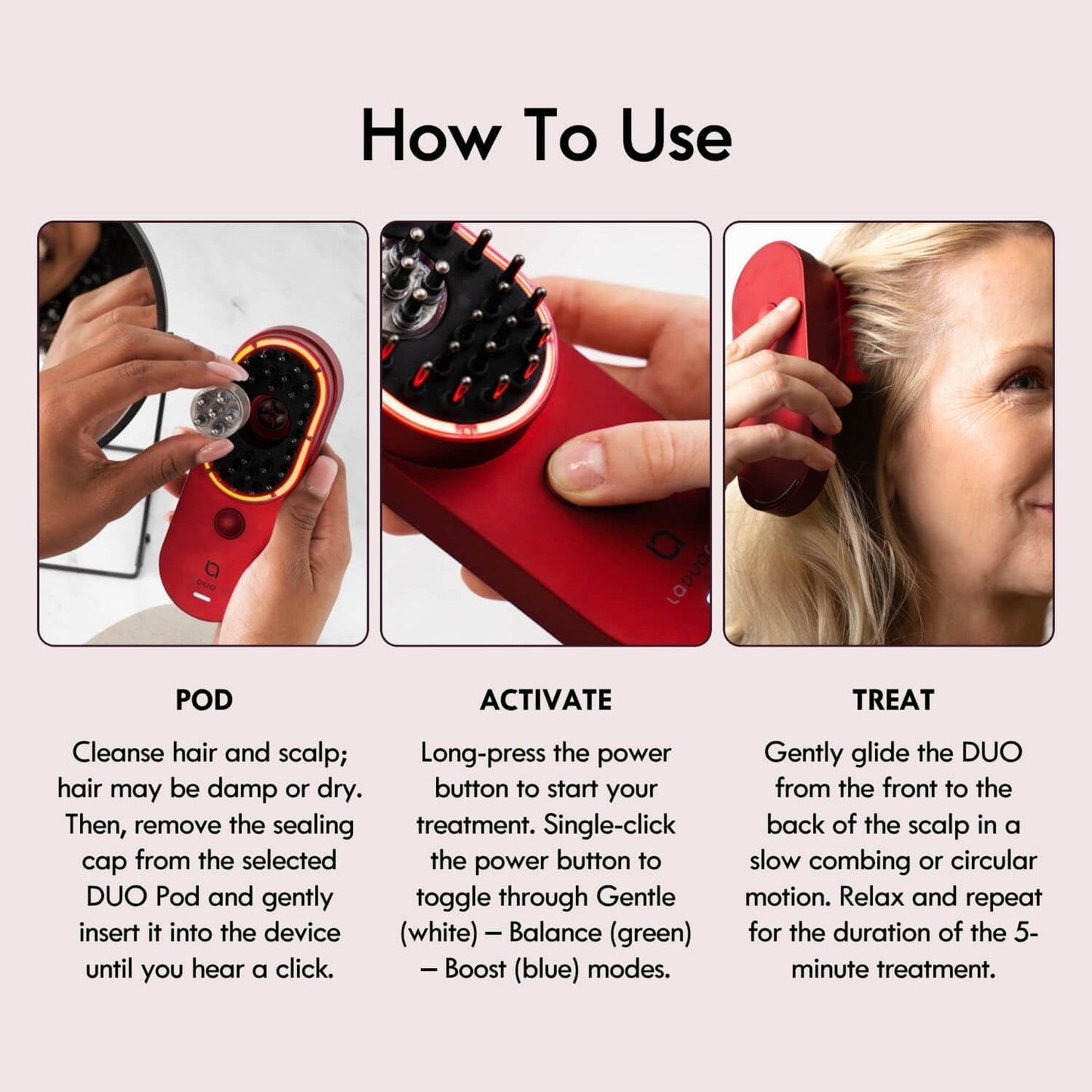 Laduora DUO 4-in-1 Pod Based Scalp & Hair Care Device