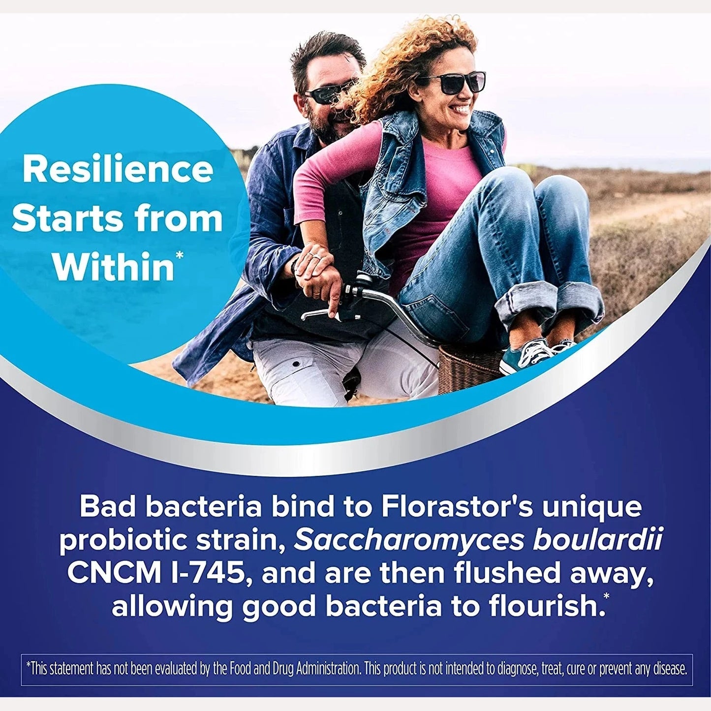 Florastor Probiotics for Digestive and Immune Health, 100 Capsules