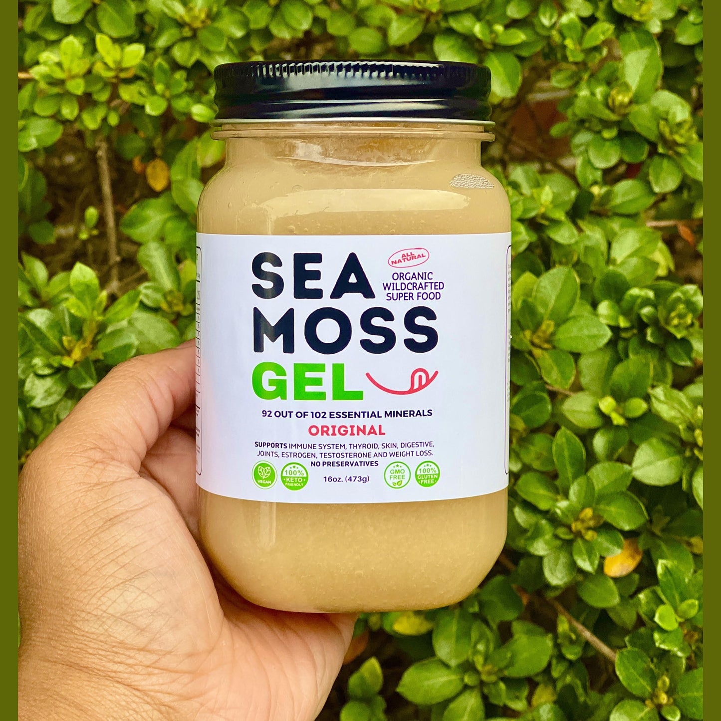 Flavored Sea Moss Gel - Dr. Sebi Inspired 100% Raw Organic - Wild Harvested Sea Moss