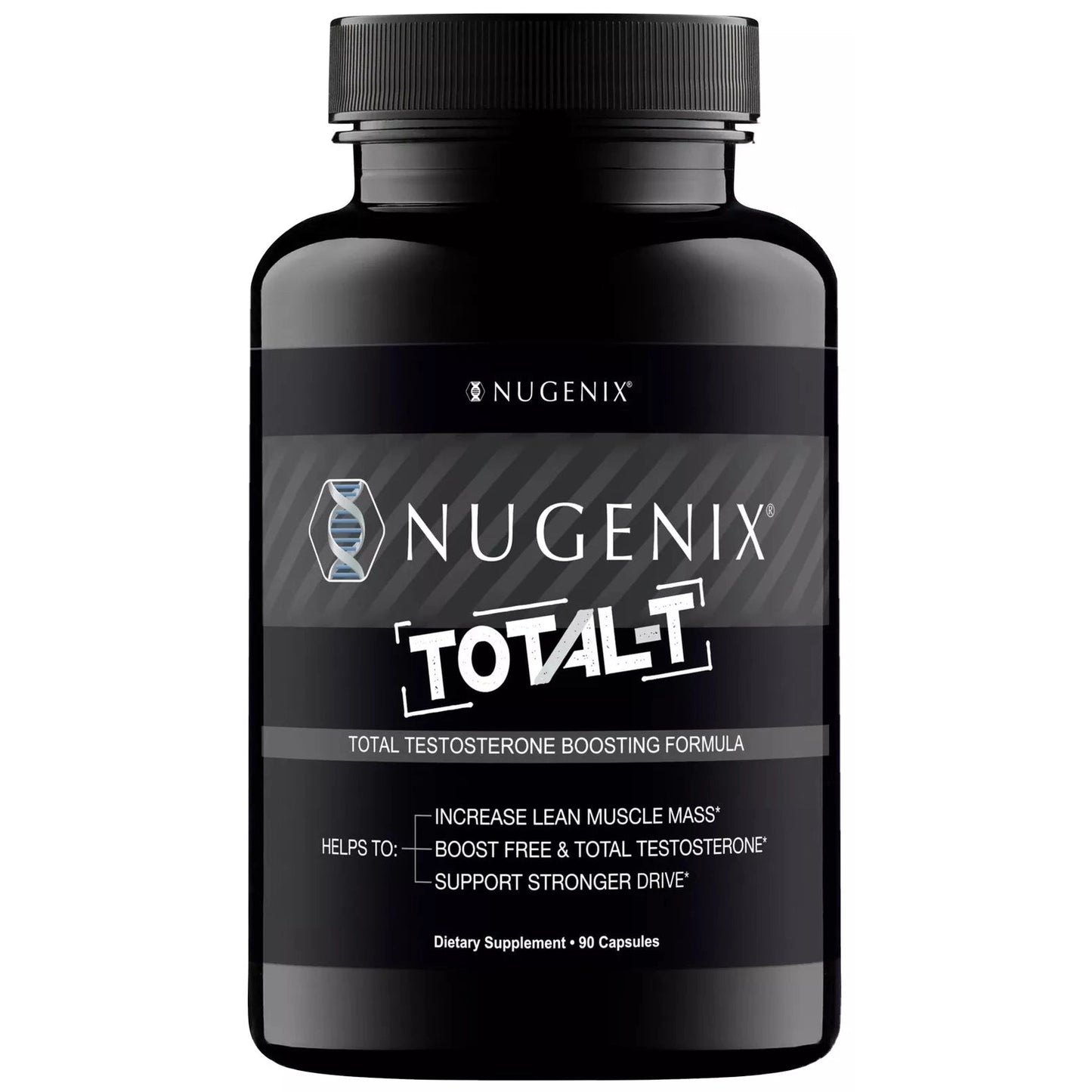 Nugenix Total‑T Testosterone Booster & Free T Support – 90 Capsules (Testofen®, elevATP®, Zinc & Boron)