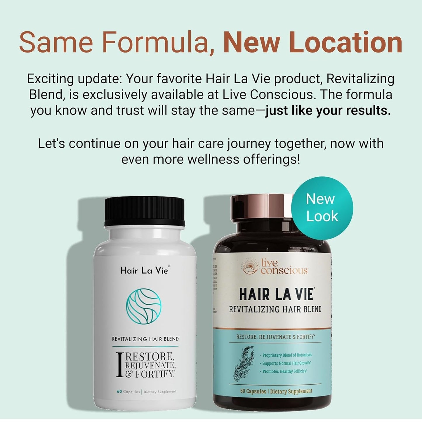 Hair La Vie Live Conscious Clinical Formula Growth 90 Count (Pack of 1)