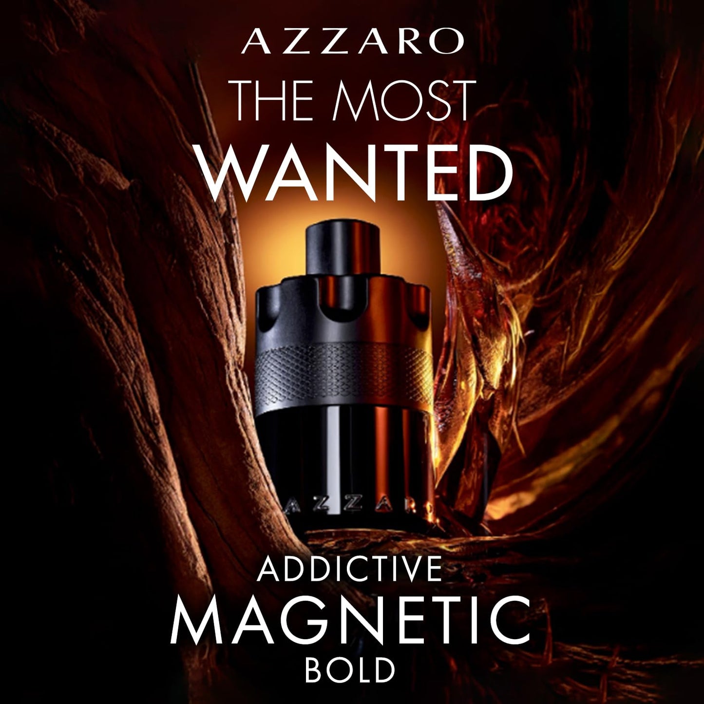 Azzaro The Most Wanted Intense EDP 3.3 oz – Woody Amber Spicy Cologne with Cardamom, Toffee & Amberwood