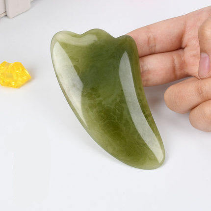 Handmade Natural Resin Face Point Guasha Massage Tool SPA p￼pTherapy Green Guasha Massage Sticks