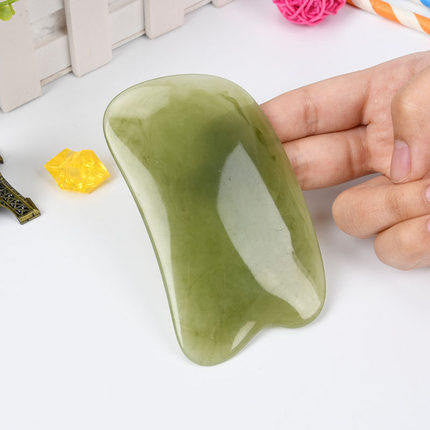Handmade Natural Resin Face Point Guasha Massage Tool SPA p￼pTherapy Green Guasha Massage Sticks