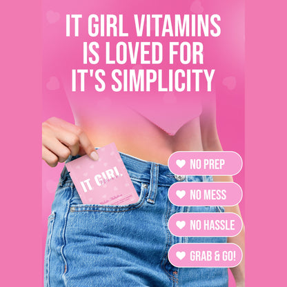 It Girl Snack - Superfoods Greens Gummies in Pink Starburst Flavor