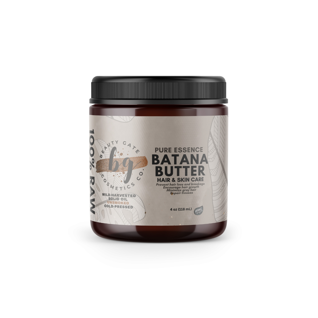 Beauty Gate Pure Essence Raw Batana Butter - 100% Natural - Beige Solid Batana Oil.