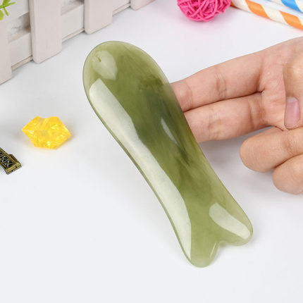 Handmade Natural Resin Face Point Guasha Massage Tool SPA p￼pTherapy Green Guasha Massage Sticks