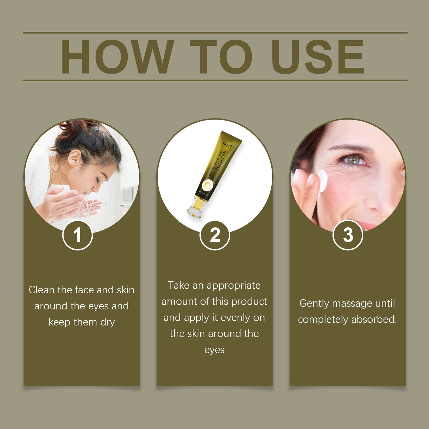 Retinol Eye Cream Tightens And Gently Nourishes Skin Around The Eyes And Lightens Fine Lines Lifting Eye Care Cream