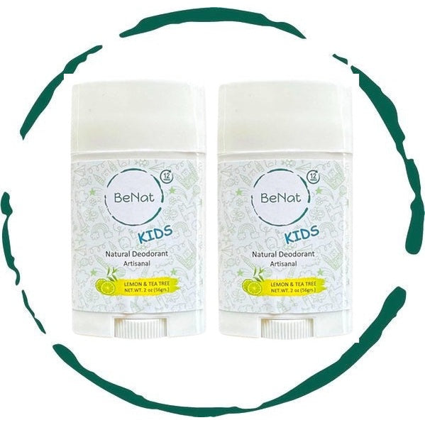 2-Pack all-Natural Deodorants for Kids & Teens
