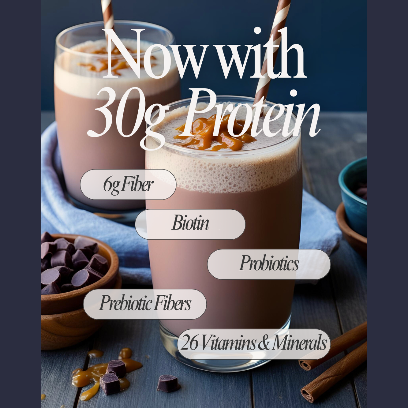 30G Protein Chocolate Salted Caramel Biocare Dietary Beverage 14-Count