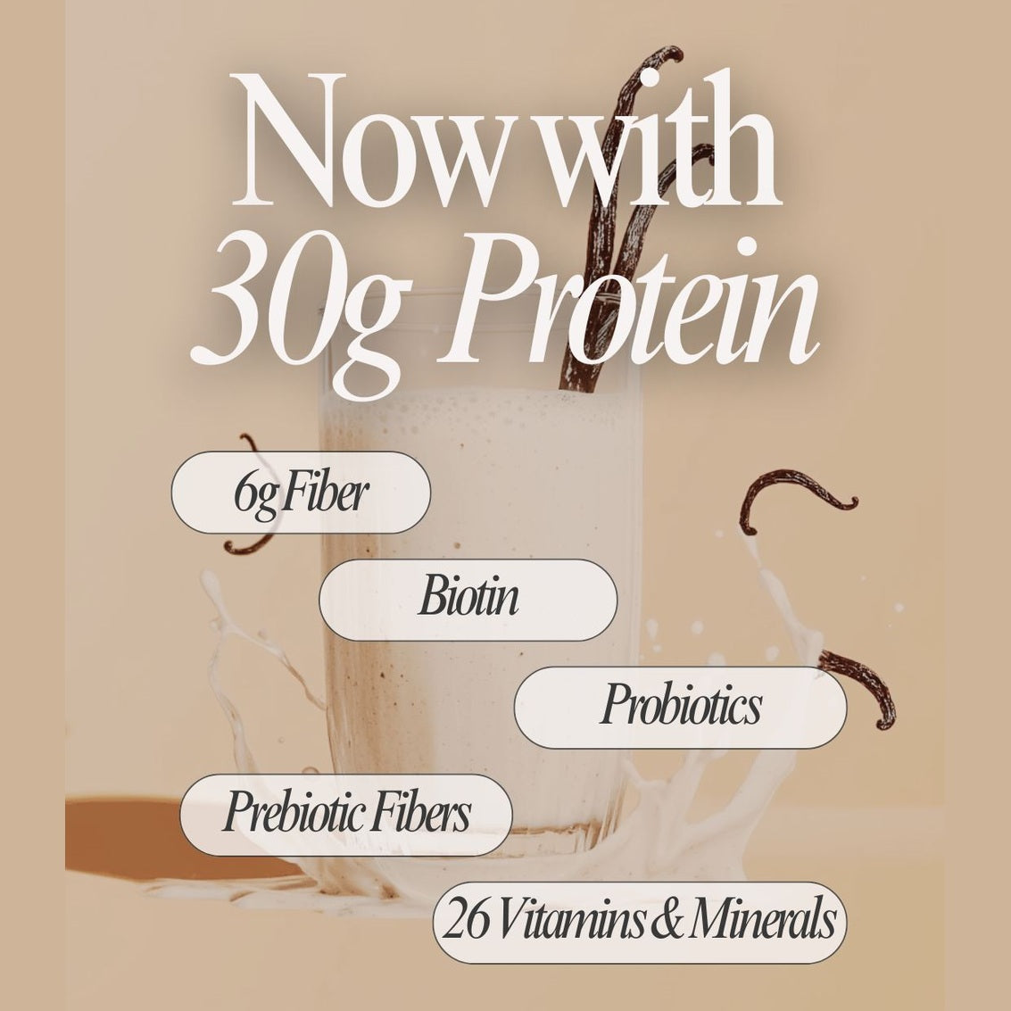 30G Protein Vanilla Biocare Dietary Beverage 14 Servings