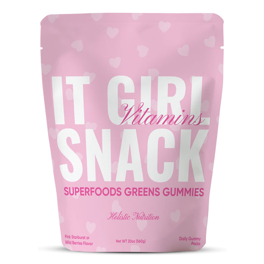 It Girl Snack - Superfoods Greens Gummies in Pink Starburst Flavor