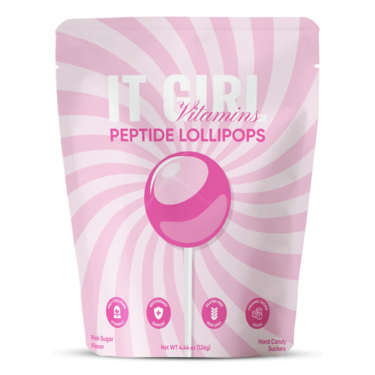 It Girl Beauty Lollipops - Collagen Peptides & Vitamin C Healthy Candy for Skin, Hair, Nails