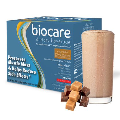 30G Protein Chocolate Salted Caramel Biocare Dietary Beverage 14-Count
