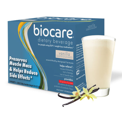 30G Protein Vanilla Biocare Dietary Beverage 14 Servings