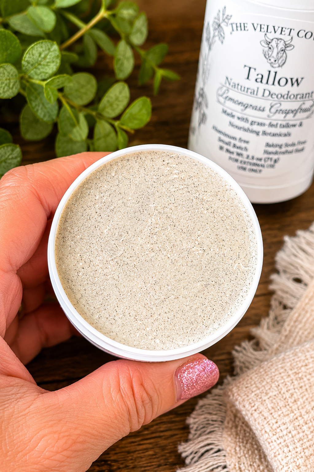 All-Natural Tallow Deodorant | Baking Soda Free| Aluminum Free| All day odor Protection