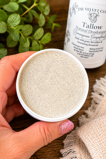 All-Natural Tallow Deodorant | Baking Soda Free| Aluminum Free| All day odor Protection