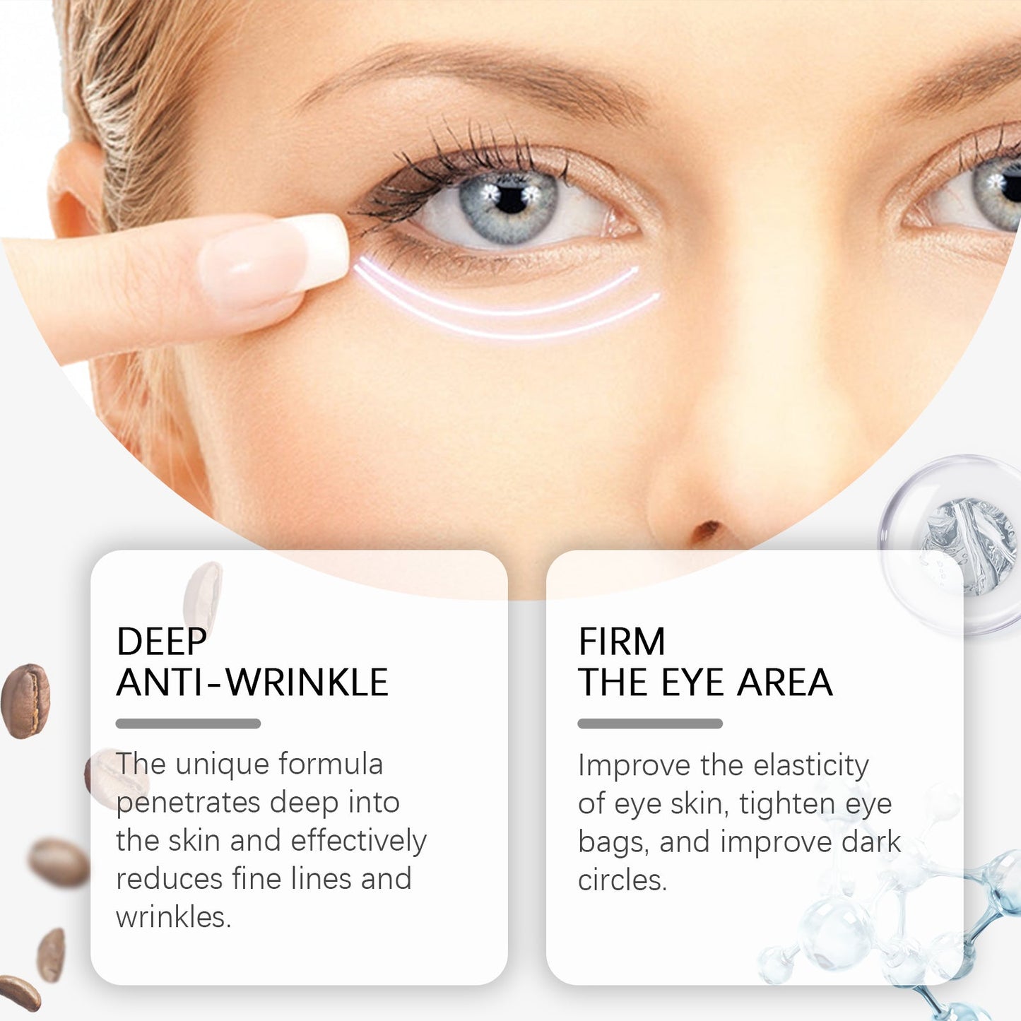 Firming Eye Cream Moisturizes And Tightens The Skin Around The Eyes And Lightens Fine Lines