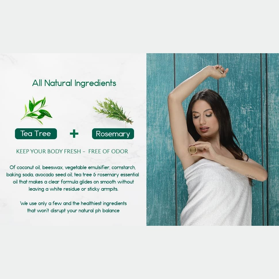 2-Pack All-Natural, Plastic-Free Deodorants