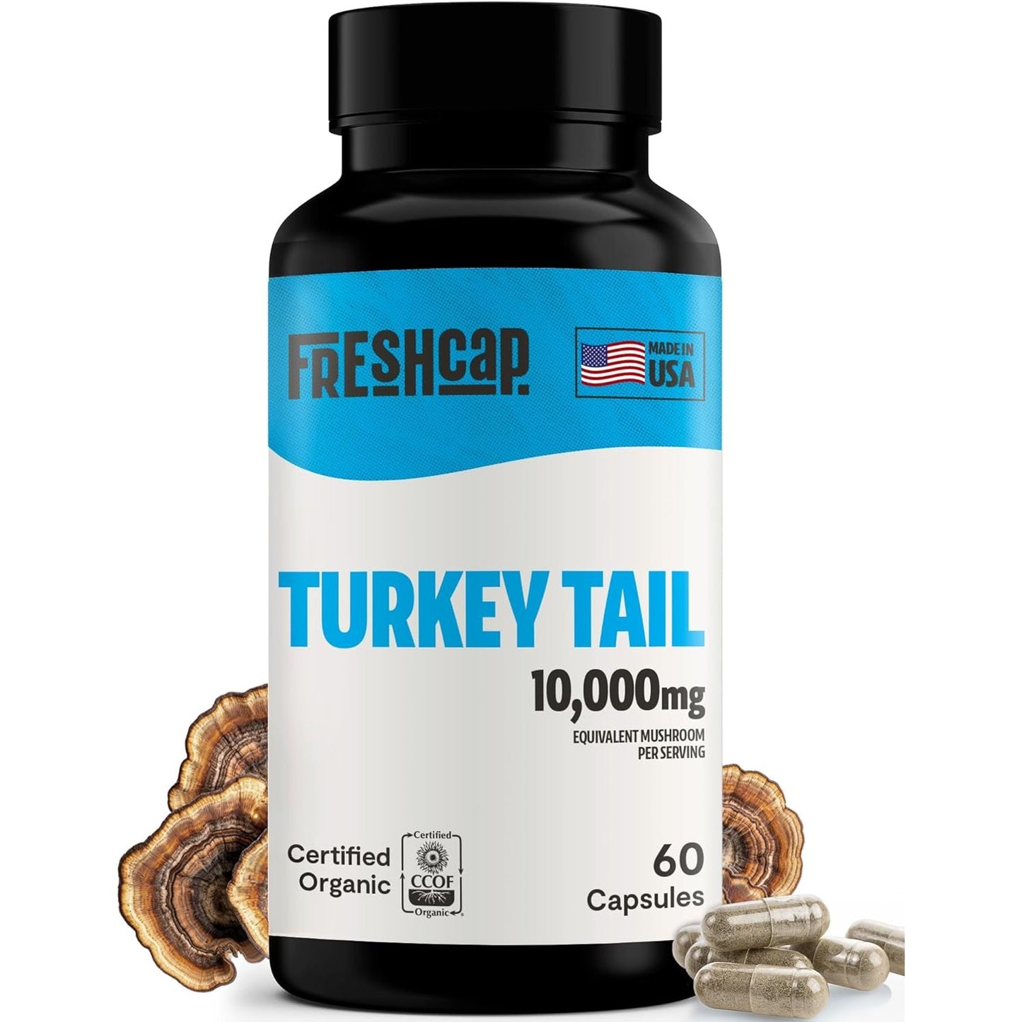 Turkey Tail Mushroom Extract Capsules