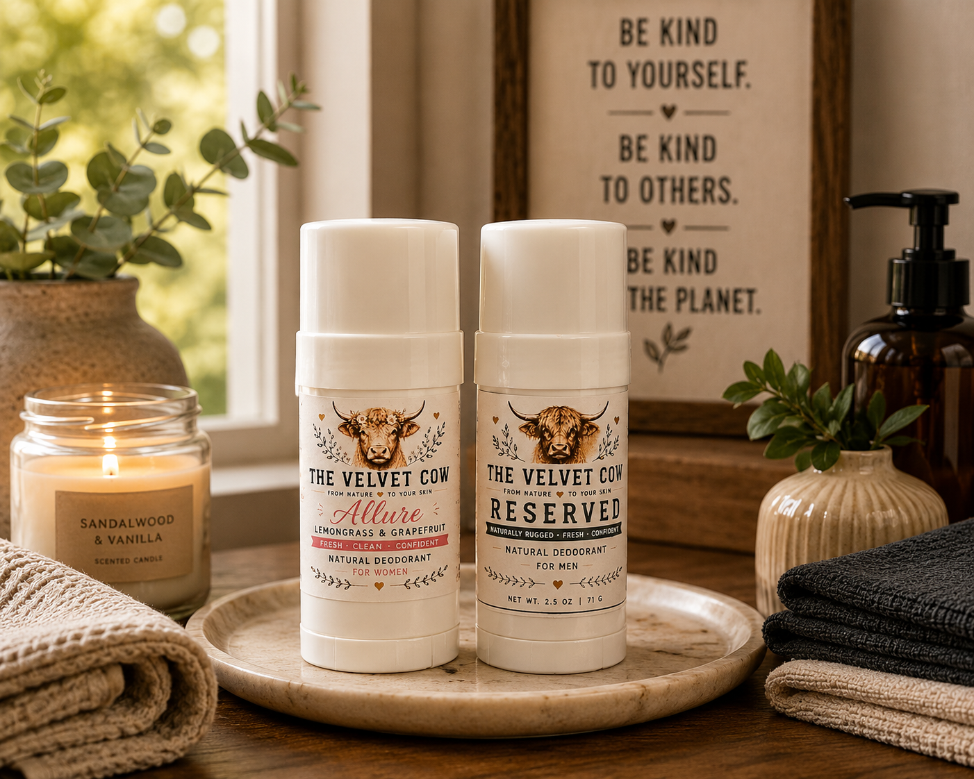 All-Natural Tallow Deodorant | Baking Soda Free| Aluminum Free| All day odor Protection
