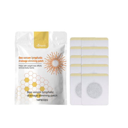 Ximonth Bee Venom Lymphoid Body Shaping Patch, Firming Flab Fat Belly Arms Bye Meat Body Lymph Care Patch