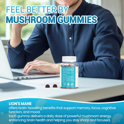 Lion's Mane Mushroom Extract 1000mg – Mental Clarity & Cognitive Wellness Gummies
