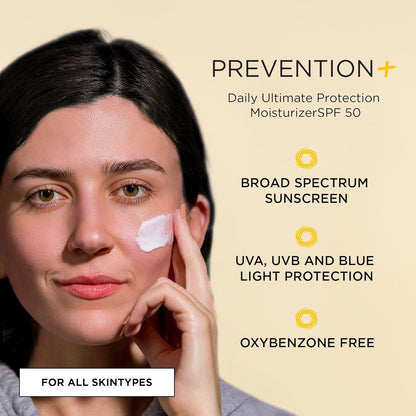 IMAGE Skincare PREVENTION+ Daily Ultimate Protection Moisturizer, SPF 50 Face Sunscreen  3.2 oz