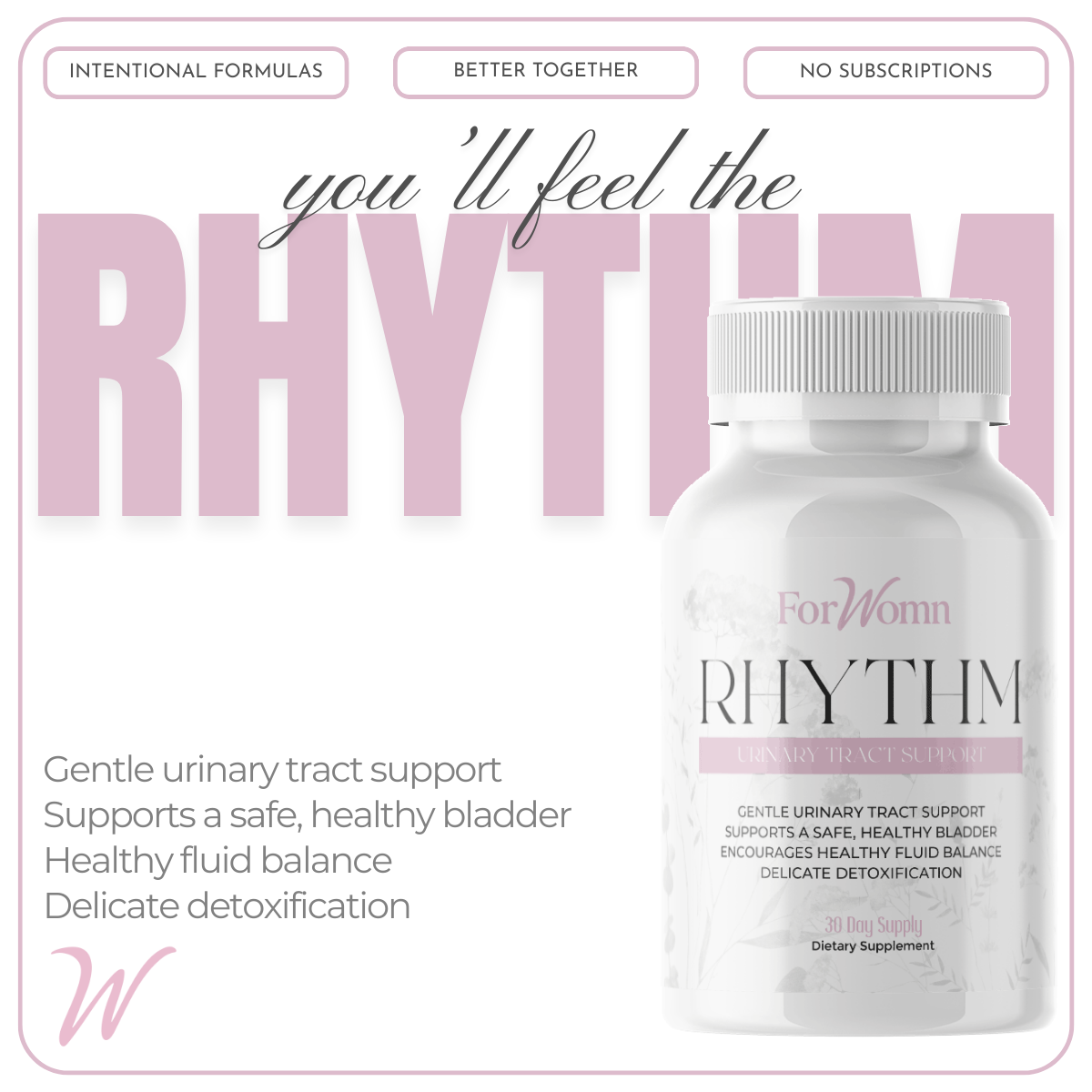 Rhythm Urinary Tract Wellness Supplement